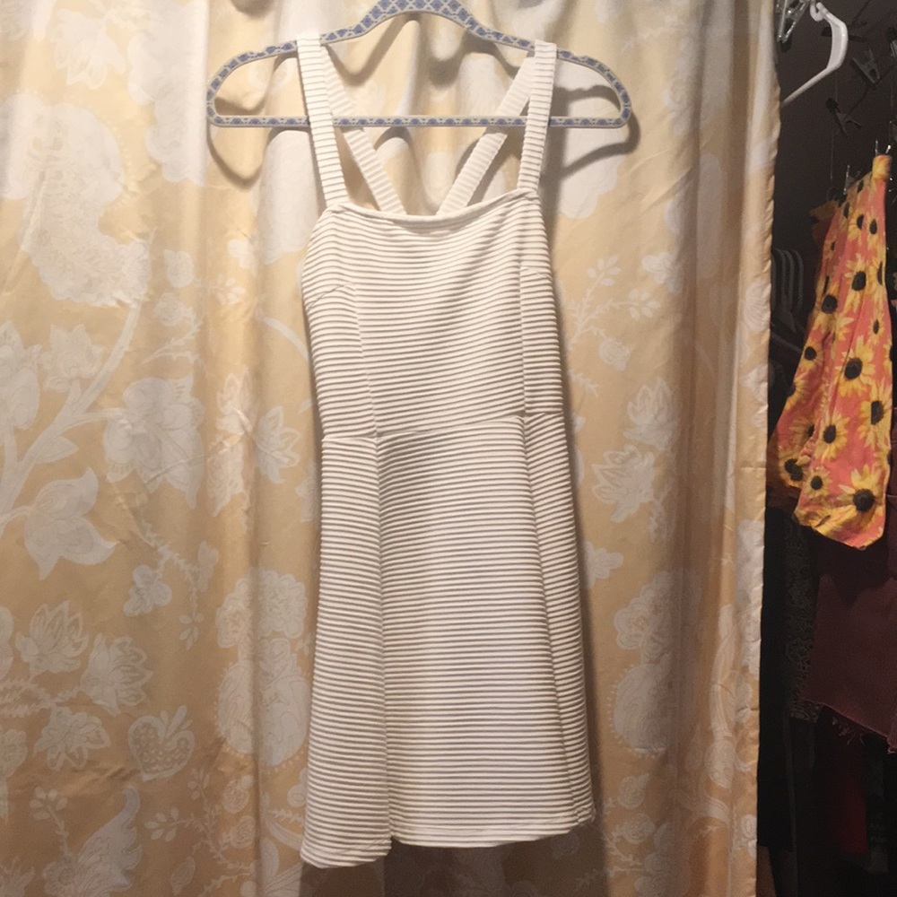 Strappy white sundress